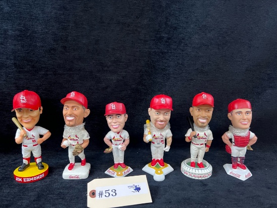 6 - ST. LOUIS CARDINALS BOBBLE HEADS