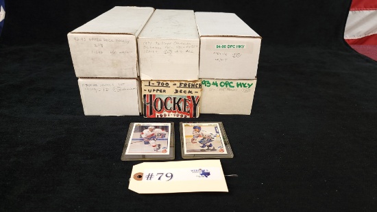 6 - BOXES HOCKEY CARDS