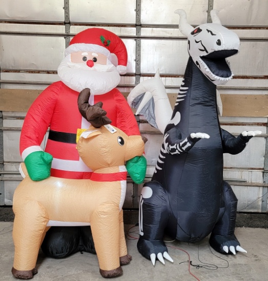 3 - INFLATABLE HOLIDAY YARD DECOR