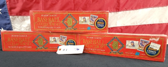 3 - UNOPENED FACTORY SEALED 1992 DONRUSS BASEBALL CARD SETS INCLUDES 44 RATED ROOKIE CARDS