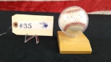 SIGNED MICKEY MANTLE BASEBALL WITH CASE