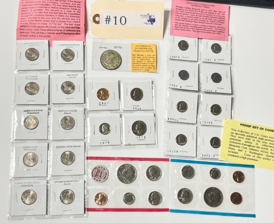 LOT OF COIN SETS AND SILVER DOLLAR