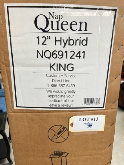NEW IN BOX - NAP QUEEN 12" HYBRID KING SIZE MATTRESS