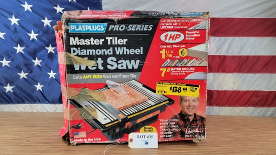 PLASPLUGS PRO-SERIES DIAMOND WHEEL WET SAW