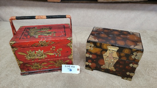 2PC ASIAN STYLE DÉCOR BOXES