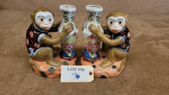 VINTAGE ANDREA BY SADEK PORCELAIN MONKEYS