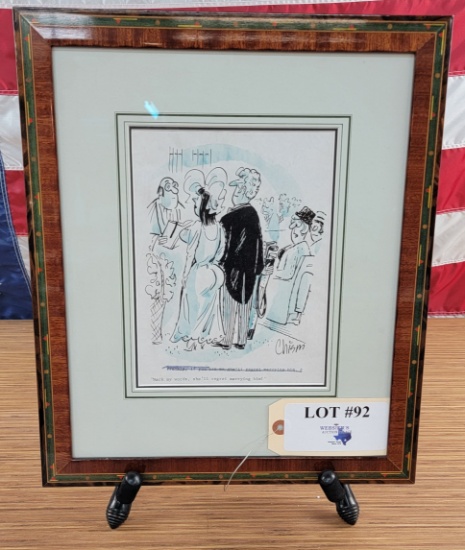 FRAMED DRAWING BY CHISM