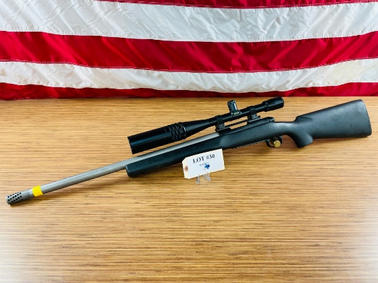 WINCHESTER MODEL 70 6.5X47 RIFLE WITH WEAVER SCOPE