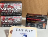 3 BOXES - WINCHESTER DEFENDER 12GA AND HORNADY VARMINT 12GA