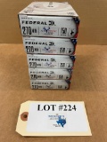5 BOXES FEDERAL 270 WIN AMMO