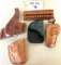 HOLSTERS AND CARTRIDGE LOOPS LOT OF 5