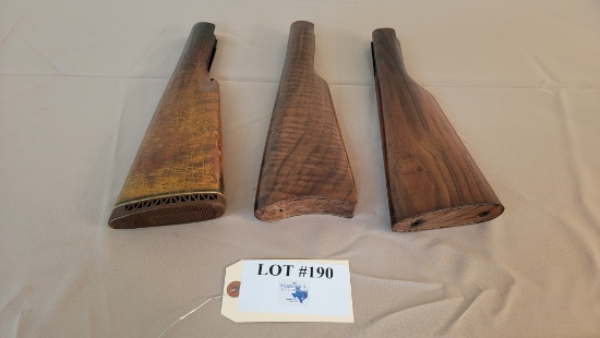 WINCHESTER 1892 BUTT STOCKS LOT OF 3