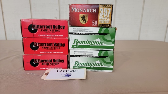 6 BOXES REMINGTON .357 MAG