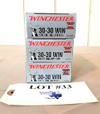 3 BOXES WINCHESTER 30-30 AMMO