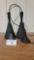 LOT OF 2  BLACK METAL PENDANT LIGHTS