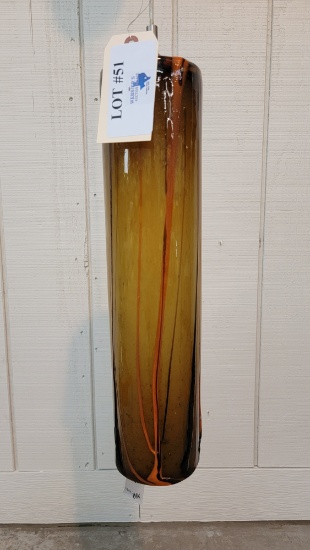 LARGE BLOWN GLASS HANGING LIGHT