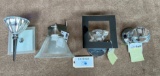 LOT OF 4 CHROME WALL SCONCES