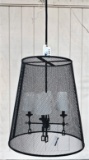 4 LIGHT CAGE CHANDELIER