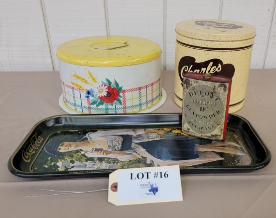 LOT OF VINTAGE TIN ITEMS