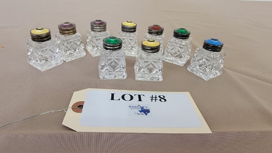 LOT OF 9 INDIVIDUAL SALTS