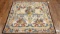 HAND KNOTTED WOOL AND SILK TAPESTRY 5'1