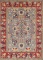 HAND KNOTTED AFGHANISTAN ZIEGLER WOOL RUG 5'5