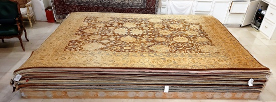 VINTAGE INDIAN WOOL RUG 9'11" X 12'0"