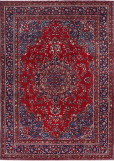 PERSIAN MASHAD RUG 9'5" X 13'4"