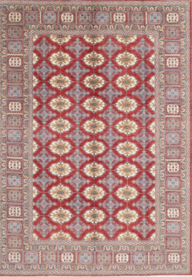 HAND KNOTTED AFGHANISTAN OUSHAK WOOL RUG 9'4''X13'1''