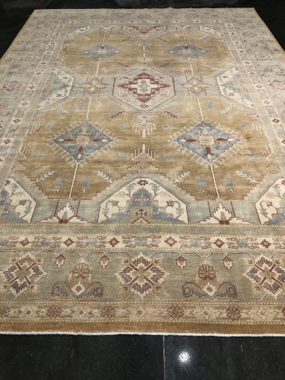 SUPER KAZAK WOOL RUG 9'10" X 14'0"
