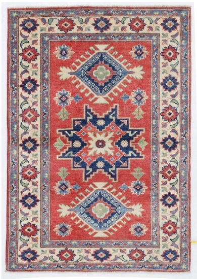 AFZALI KAZAK RUG 3'4" X 4'9"