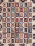 HAND KNOTTED AFGHANISTAN ZIEGLER WOOL RUG 9' X 11'6