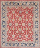 HAND KNOTTED AFGHANISTAN ZIEGLER WOOL RUG 8'9