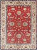 HAND KNOTTED AFGHANISTAN ZIEGLER WOOL RUG 6'6