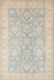 HAND KNOTTED AFGHANISTAN ZIEGLER WOOL RUG 5'11