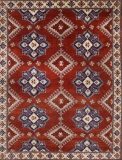 HAND KNOTTED AFGHANISTAN ZIEGLER WOOL RUG 5'9