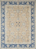 HAND KNOTTED AFGHANISTAN ZIEGLER WOOL RUG 10' X 13'2