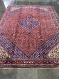 HAND KNOTTED PERSIAN BIJAR WOOL RUG 9'8