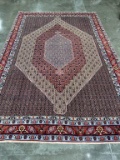 HAND KNOTTED PERSIAN SENNEH WOOL RUG 7'10
