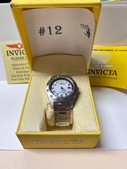 INVICTA WATCH WITH BOX AND BOOK