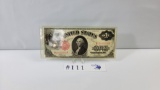 1917 $1 LARGE RED SEAL HORSE BLANKET U.S. NOTE