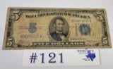1934 $5 SILVER CERTIFICATE
