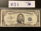 1953A $5 SILVER CERTIFICATE