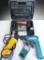 3PC CHICAGO ELECTRIC POWER TOOL, DEWALT ANGLE GRINDER, MAKITA DRILL