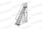 10-STEP STEEL ROLLING LADDER