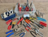 LARGE LOT OF PLIERS AND CUTTERS