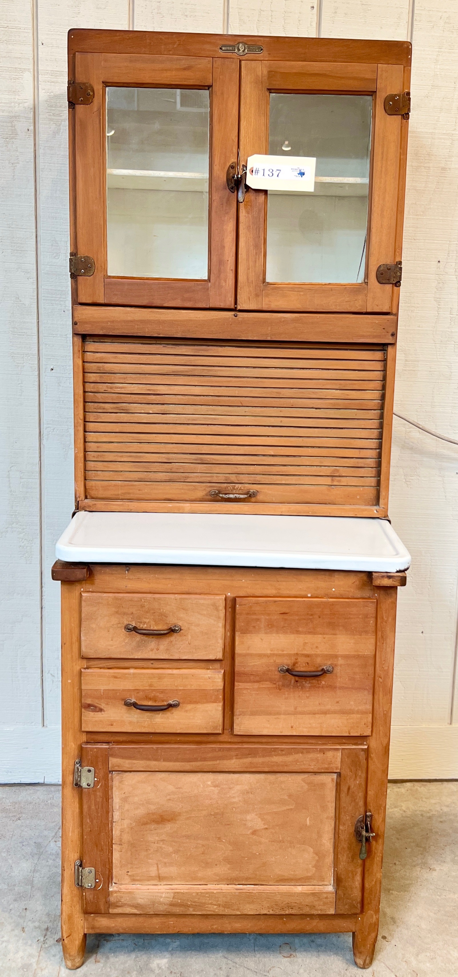 NAPANEE ANTIQUE HOOSIER KITCHEN CABINET Proxibid