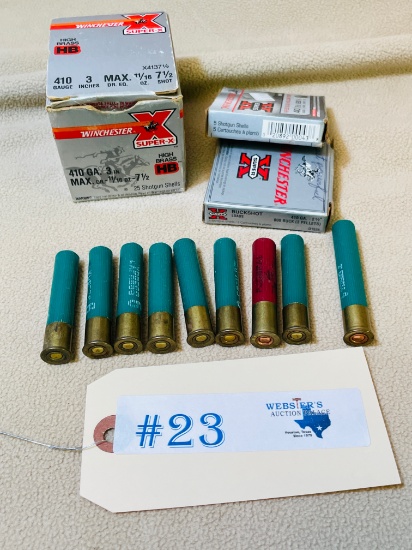 LOT OF 410GA AMMO - 44 ROUNDS