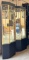 2PC LIGHTED CURIO CABINETS