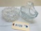 2PC CRYSTAL MINT DISH AND BASKET